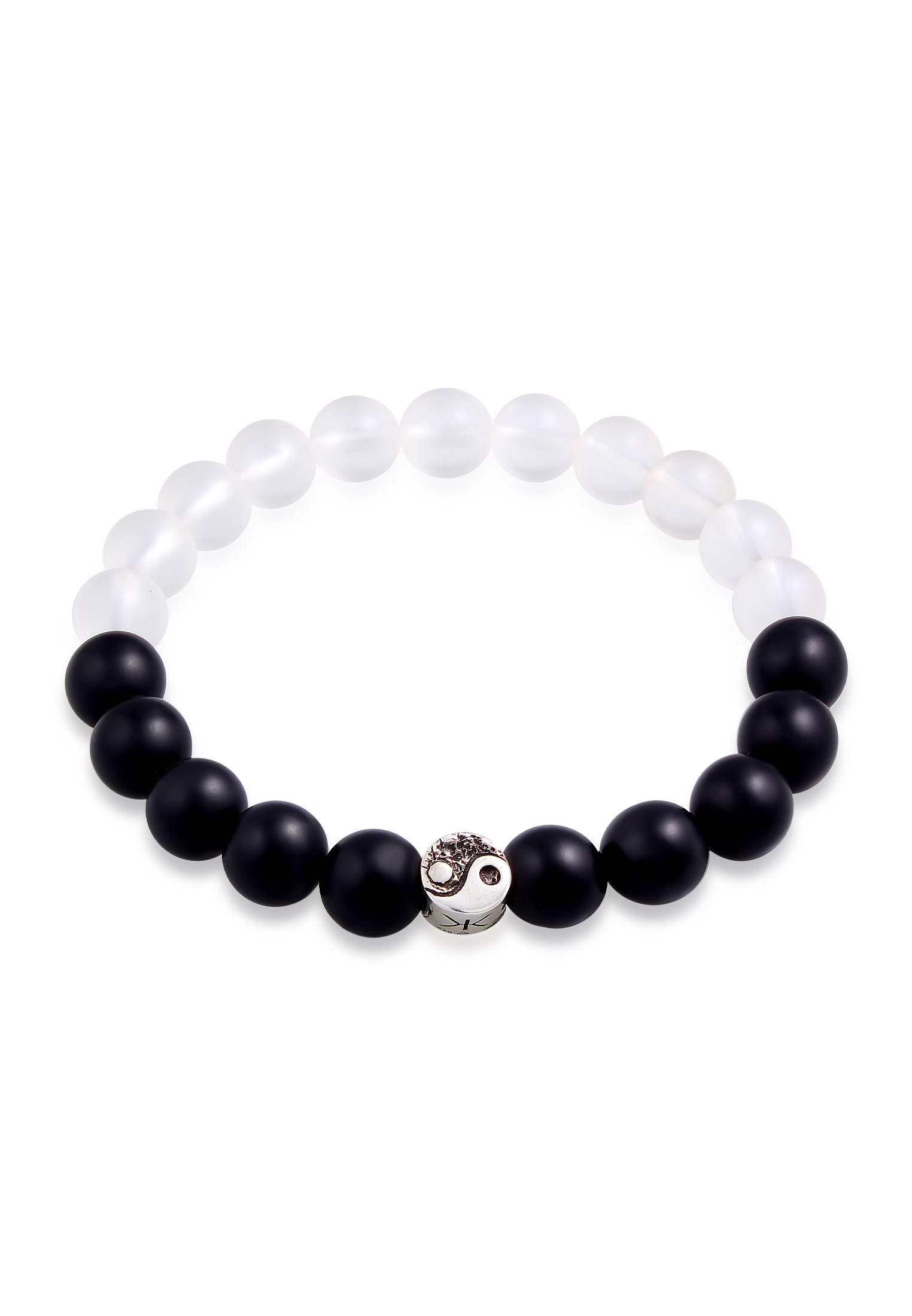 | Herren Onyx JULIE Armbänder Silber Yang 925er (Schwarz) | GRACE | | Beads Yin Armband | | Sterling &