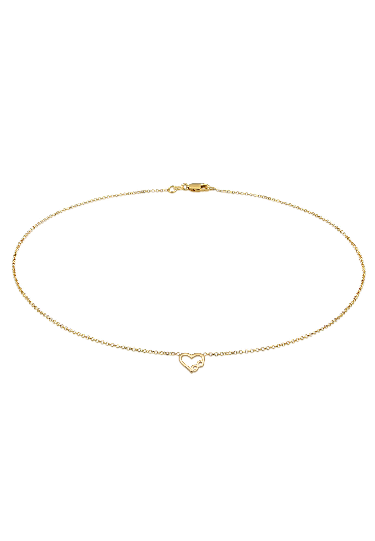 Herz Liebe Unendlichkeit GRACE 375er Halsketten | Gelbgold | mit Halsketten Anhänger & JULIE Damen | | | Infinity